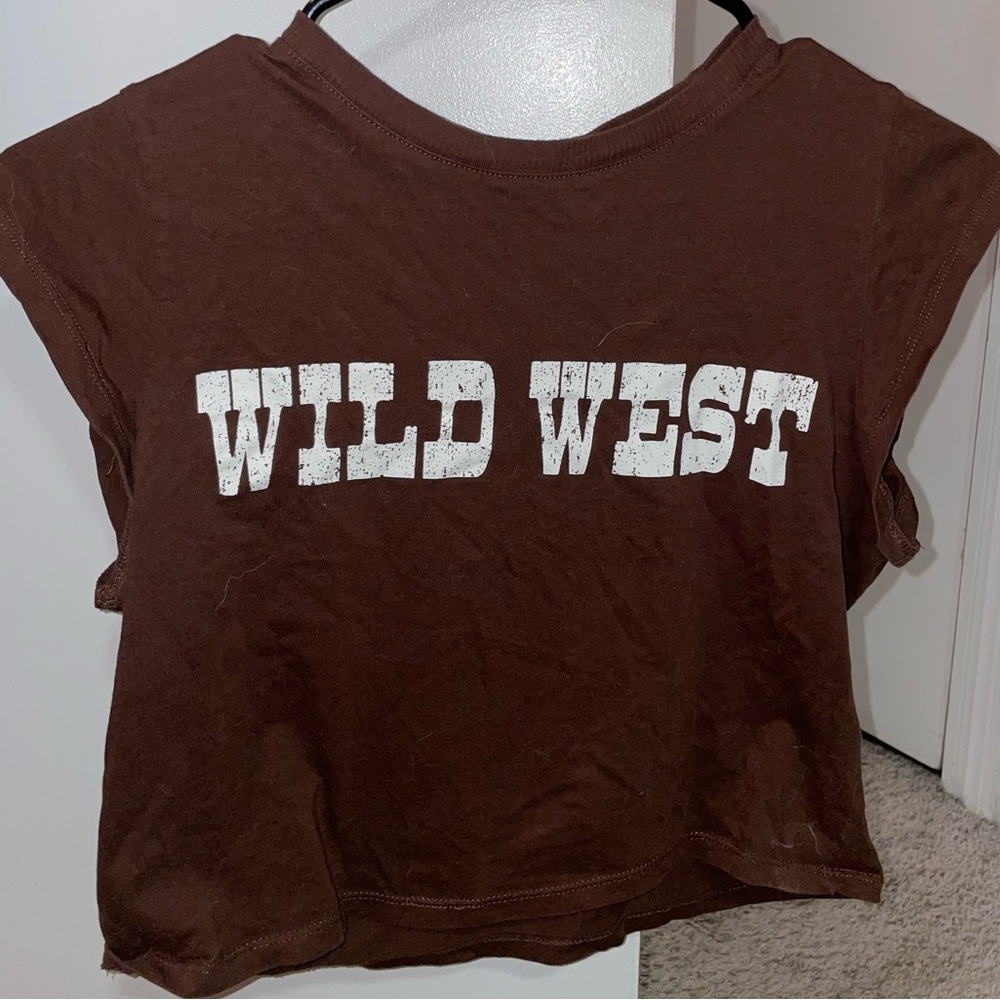 Western T-Shirt Crop Top